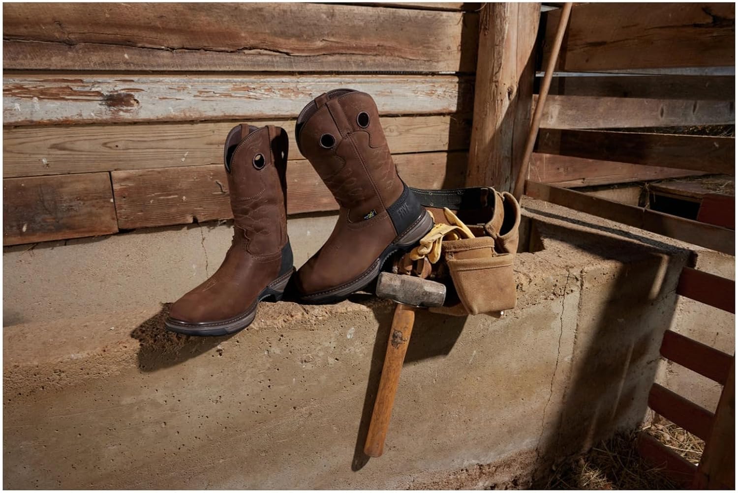 Мужские ковбойские сапоги Frye The Safety-crafted Western Boot, коричневый — фото 2