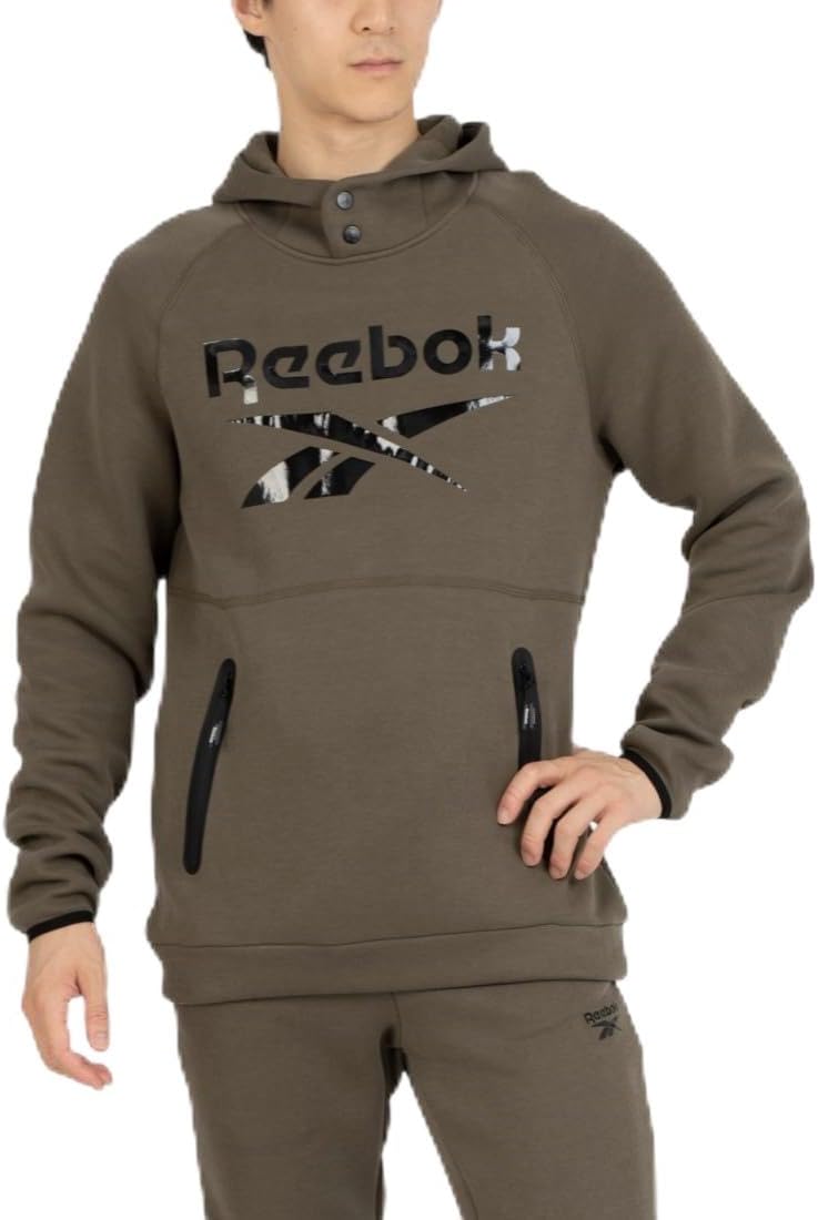 

Мужская толстовка с капюшоном Reebok с логотипом
