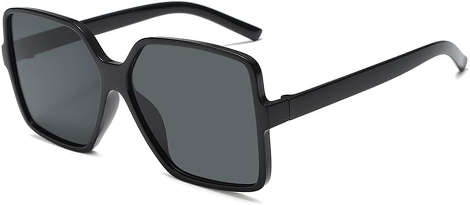 

Большие мужские солнцезащитные очки для женщин, ретро-модные роскошные солнцезащитные очки для женщин, для активного отдыха и путешествий, защита от УФ-излучения UV400 TKKTLLT, Black Gray