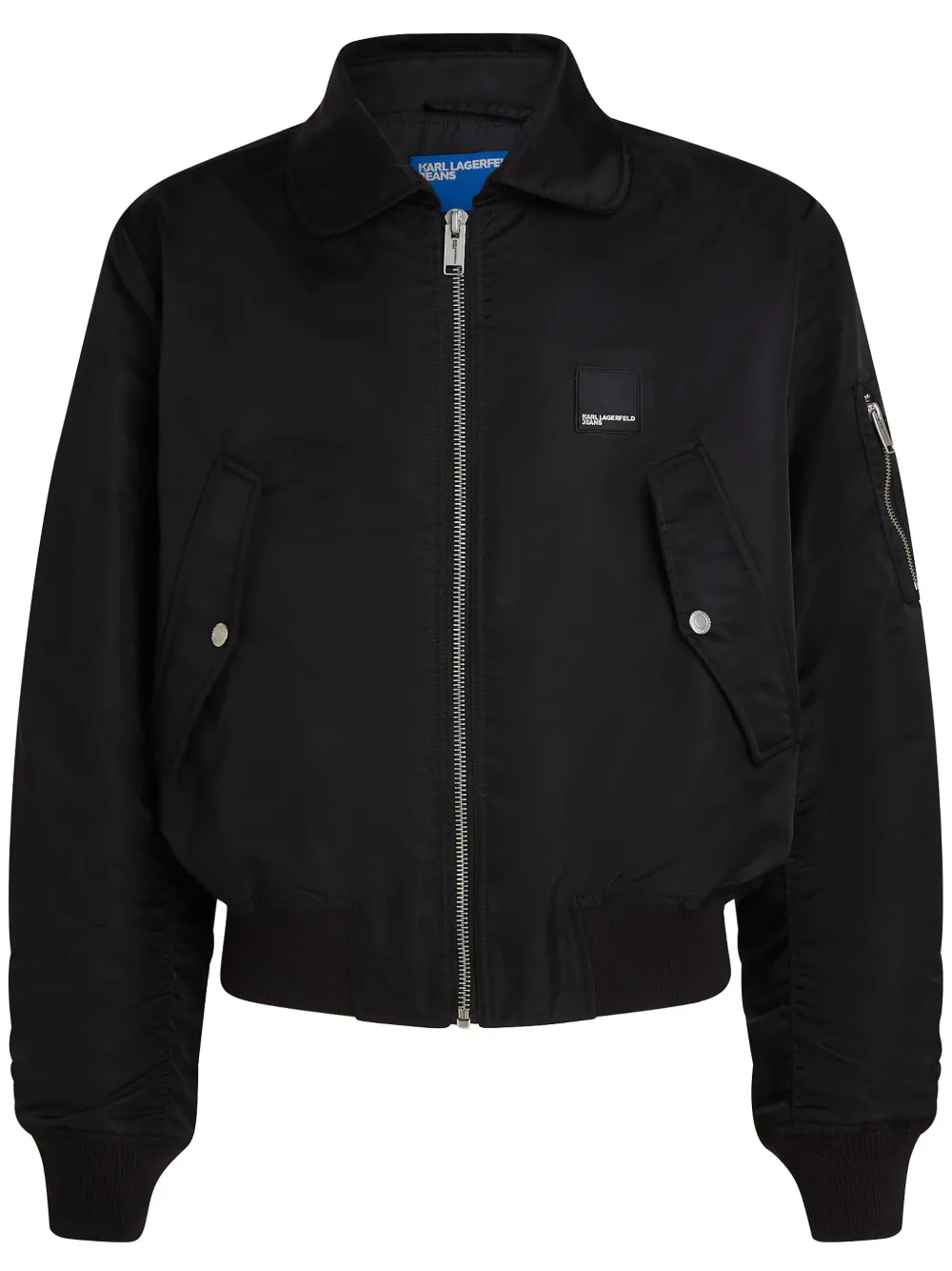 

Бомбер с логотипом Karl Lagerfeld Jeans, черный