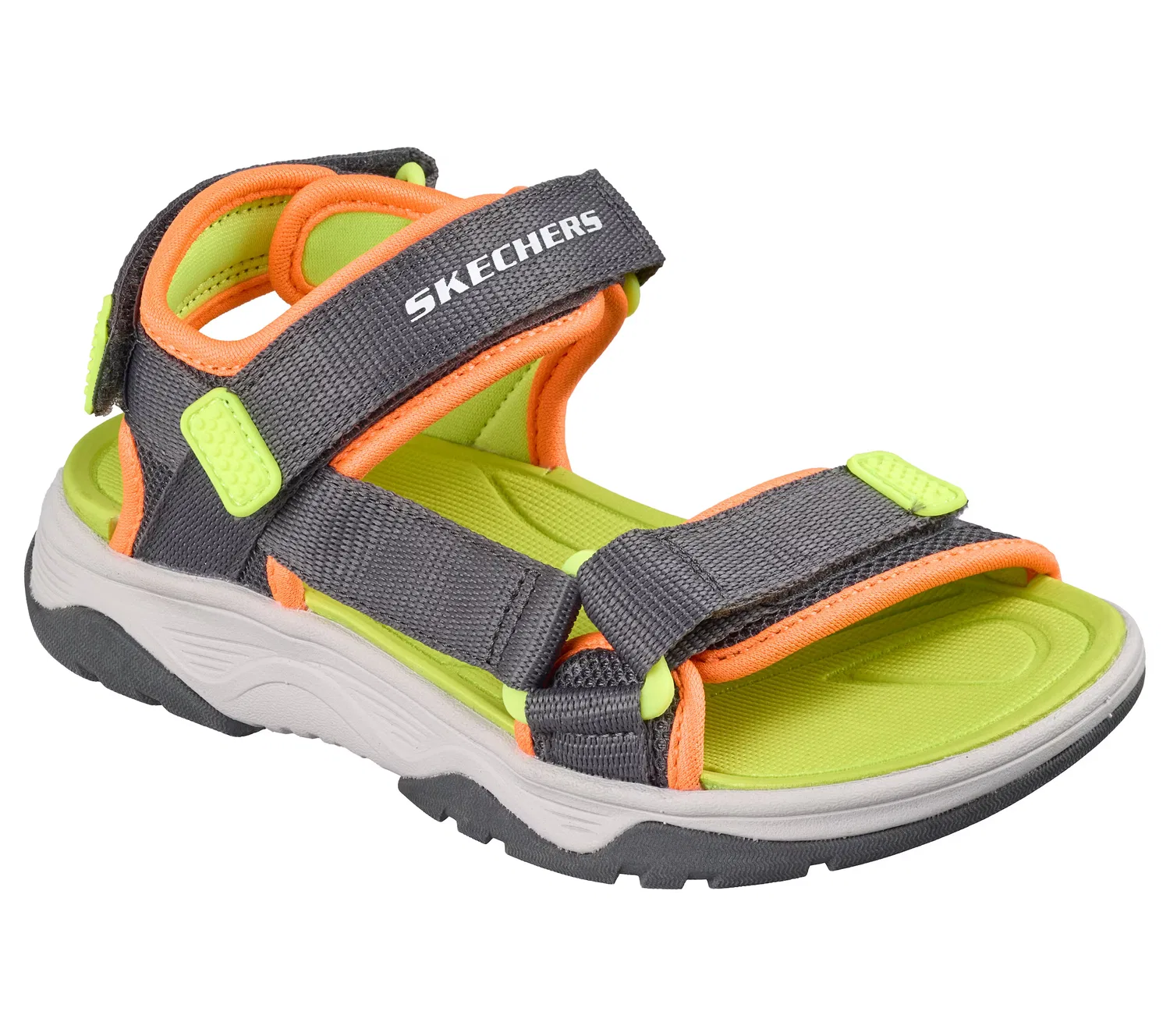 Сандалии Skechers серого цвета — фото 4