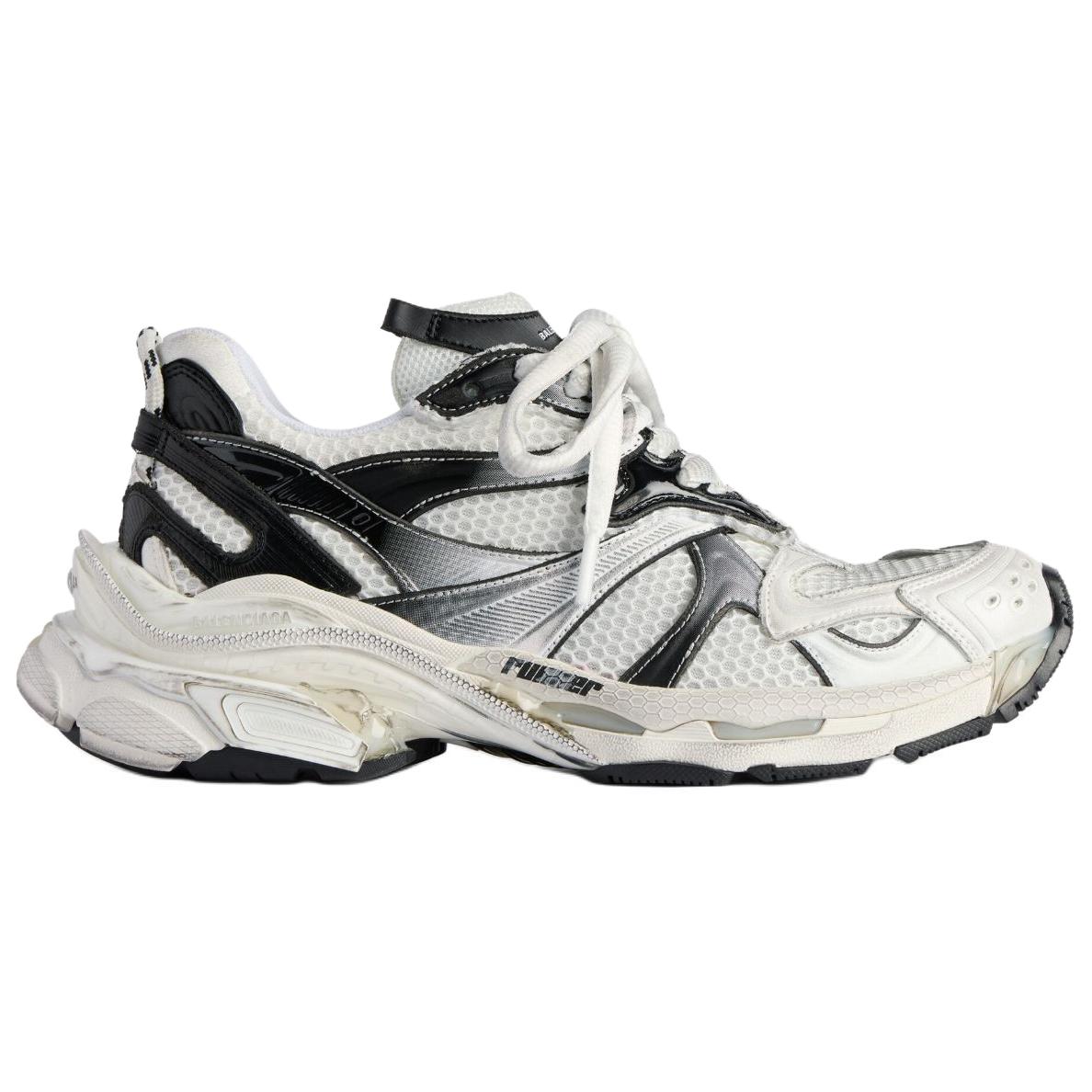 Кроссовки Runner20 Gradient Lines Low top Chunky мужские белые Balenciaga — фото 3