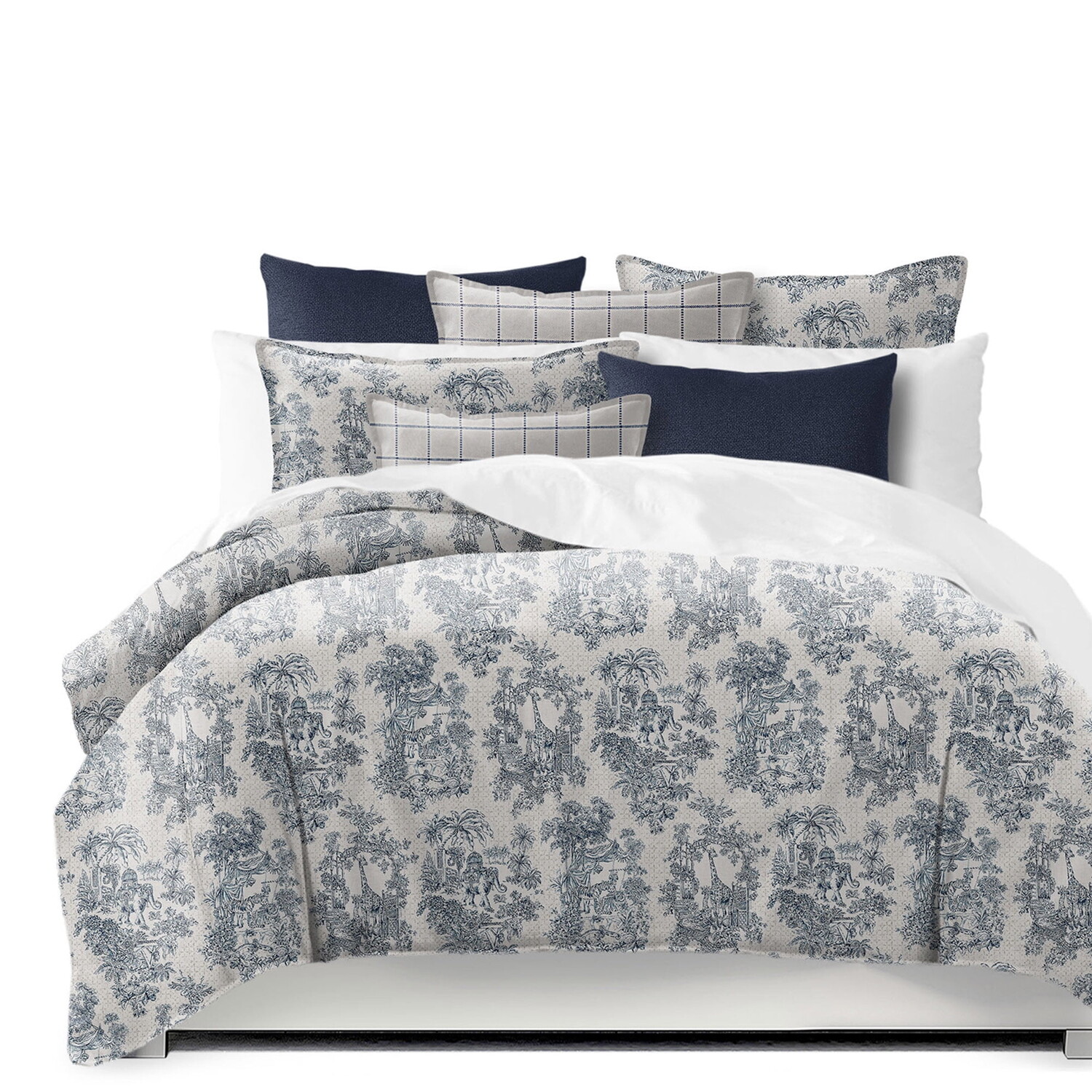 

Комплект пододеяльников Kaelan Twin 6ix Tailors Fine Linens, белый / серый