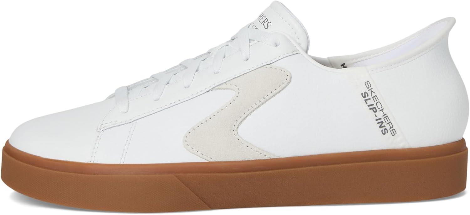 Мужские слипоны Skechers Eden Lx - Strando Hands Free, белый — фото 4