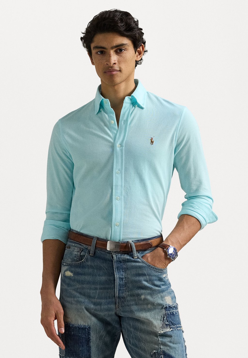 

Рубашка LONG SLEEVE SHIRT Polo Ralph Lauren, светло-зеленый