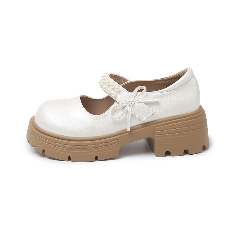 Magelly Платформы Мэри Джейн 5,5 см женские бежевые, цвет Beige