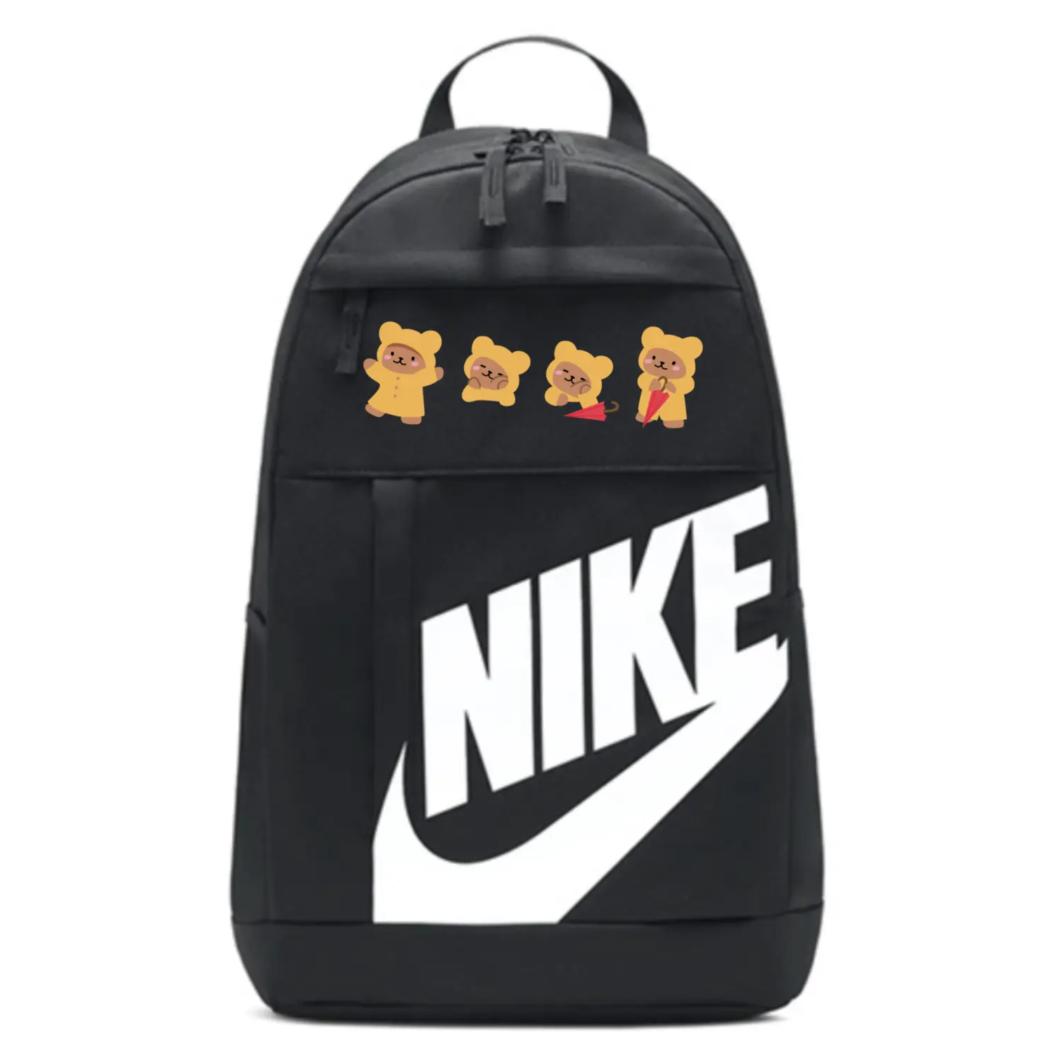 

Nike Элементальный тканевый рюкзак унисекс черный, Raincoat Bear