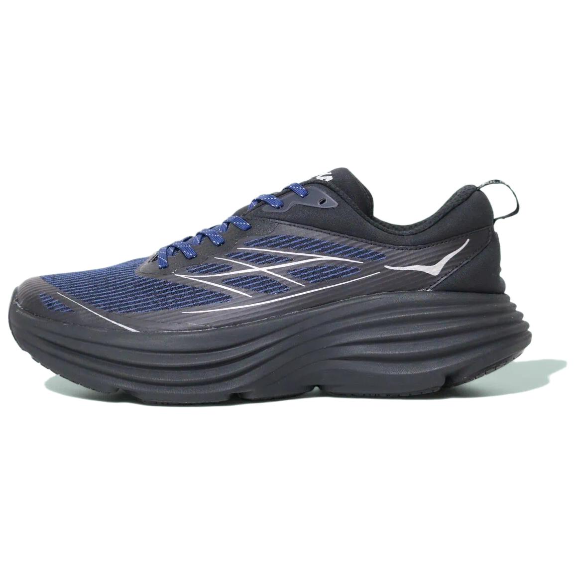 

HOKA ONE ONE Bondi 8 устойчивые к истиранию низкие кроссовки для бега мужские black blue