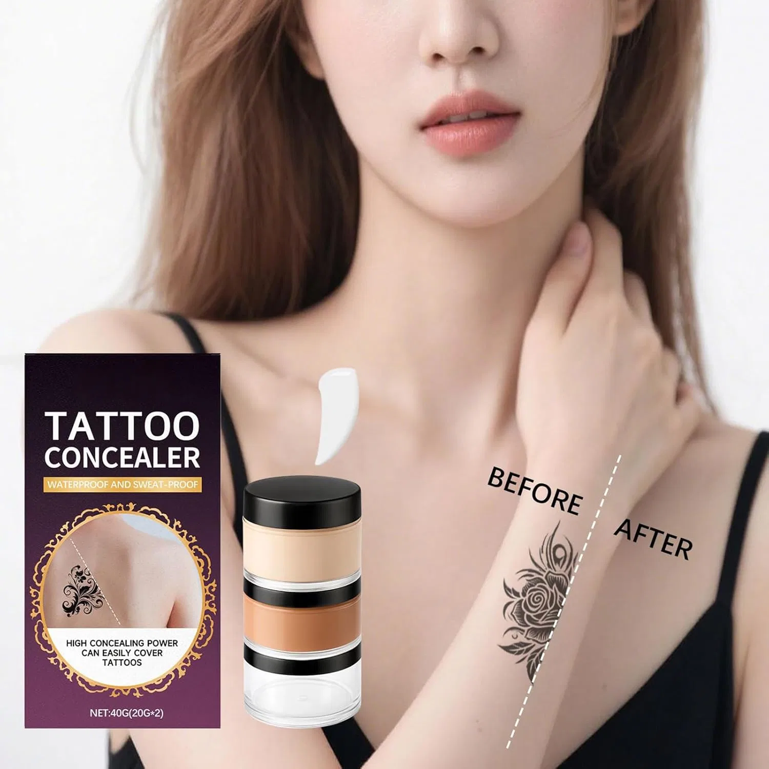 Корректор для лица и тела водостойкий No Brand 20 г — фото 3