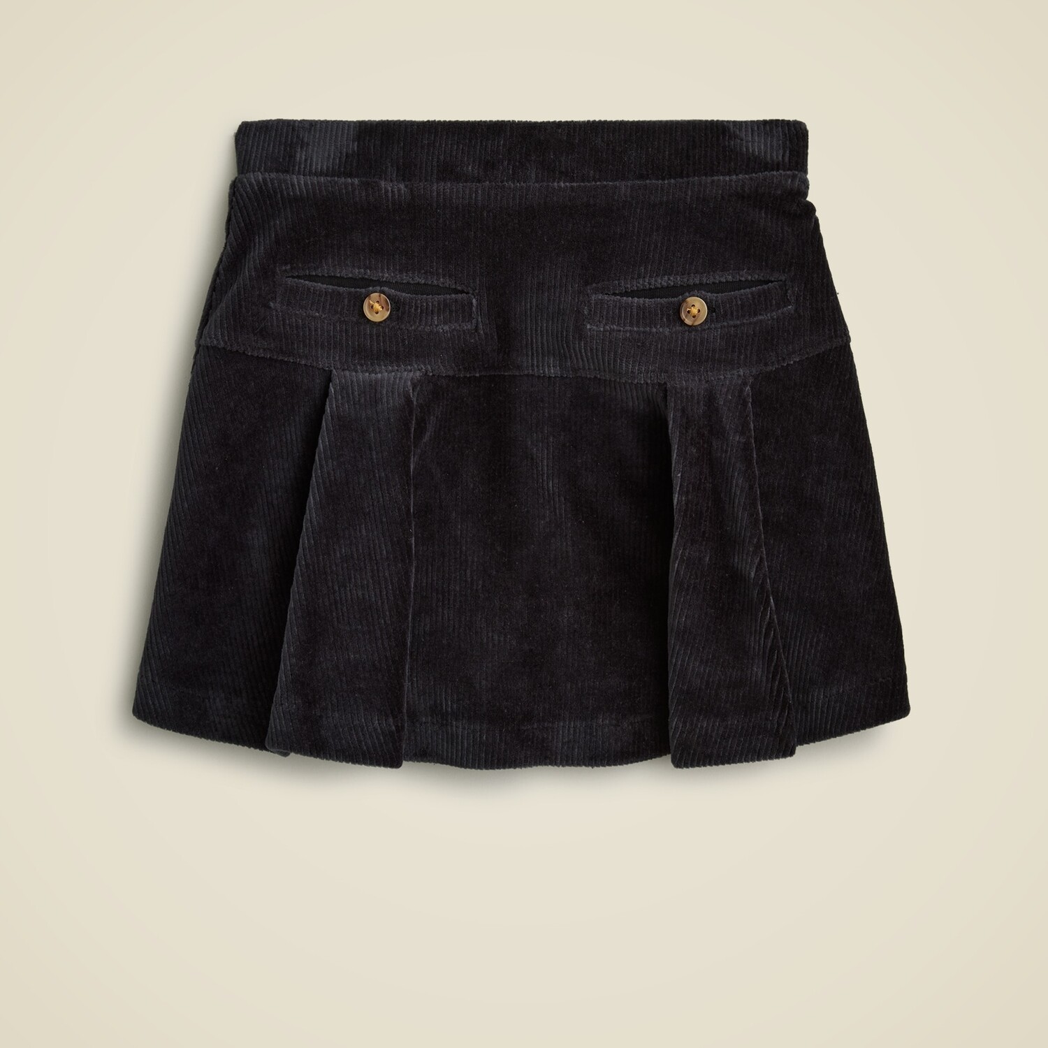 

Мини-Юбка из вельвета с заниженной талией для девочек J.Crew, черный
