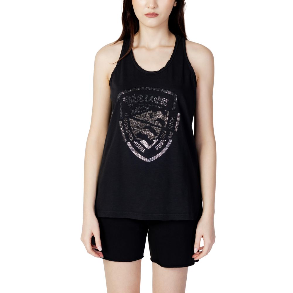 

Черные хлопковые топ и футболка Blauer