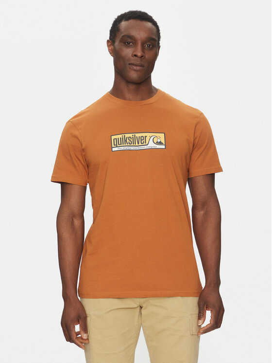 

Футболка обычного кроя EQYZT08040 Quiksilver, коричневый