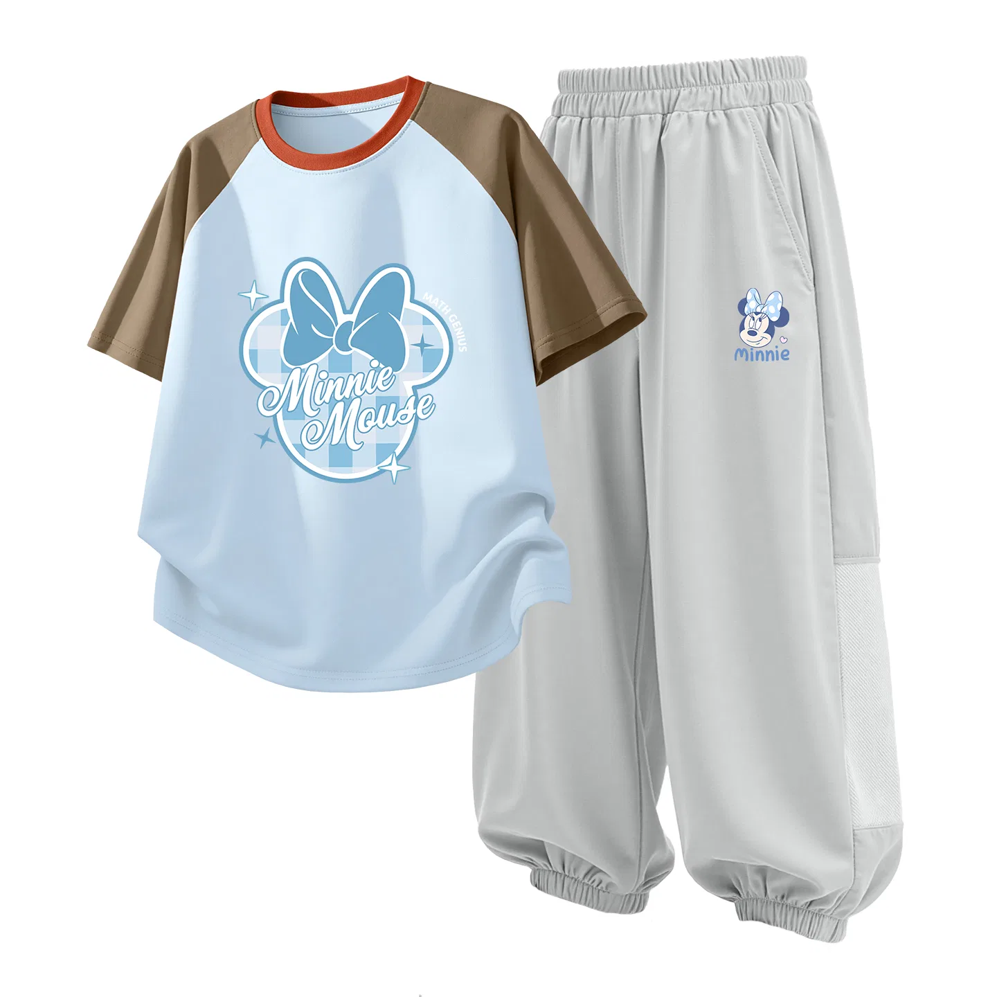 Детский спортивный костюм Casual Sportswear 2 Piece Set Disney, Di Hairband Coffee Blue+Di L Cute Nini K Misty Gray
