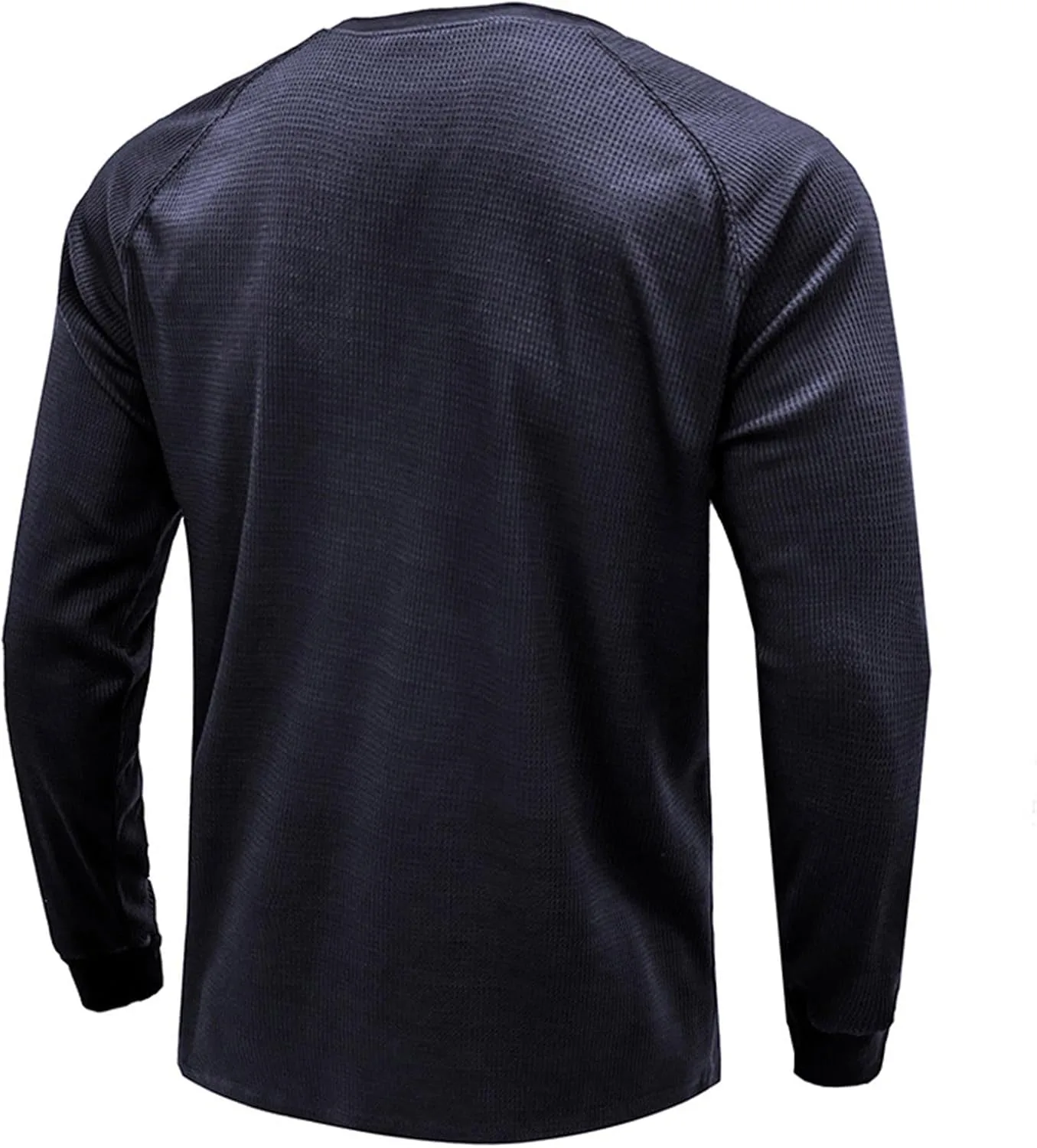 Мужская футболка с длинным рукавом Henley Regular Fit — фото 3
