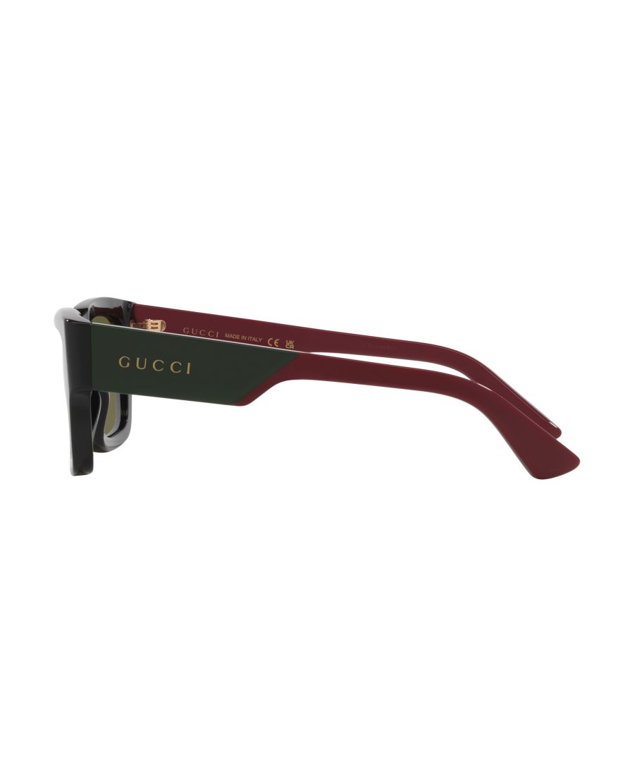 Мужские солнцезащитные очки стандартного размера, GG1668S Gucci, Black, Green — фото 4