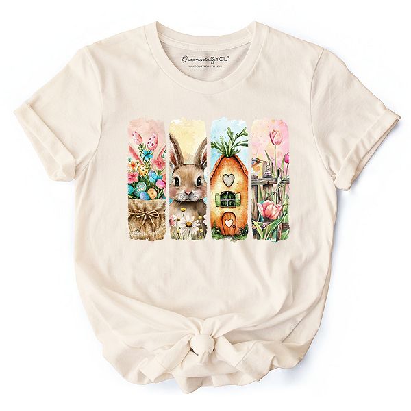 

Футболка Easter Bunny с цветочным принтом Ornamentallyyou, Natural