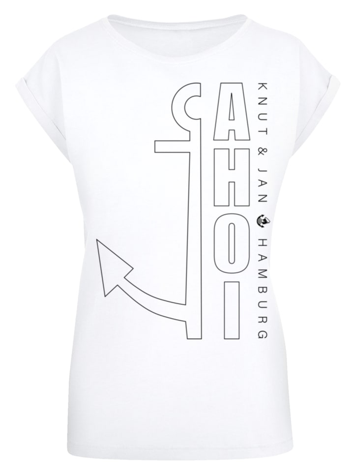 

Футболка Ahoy Anchor Outlines Knut & Jan Hamburg в белом цвете F4NT4STIC