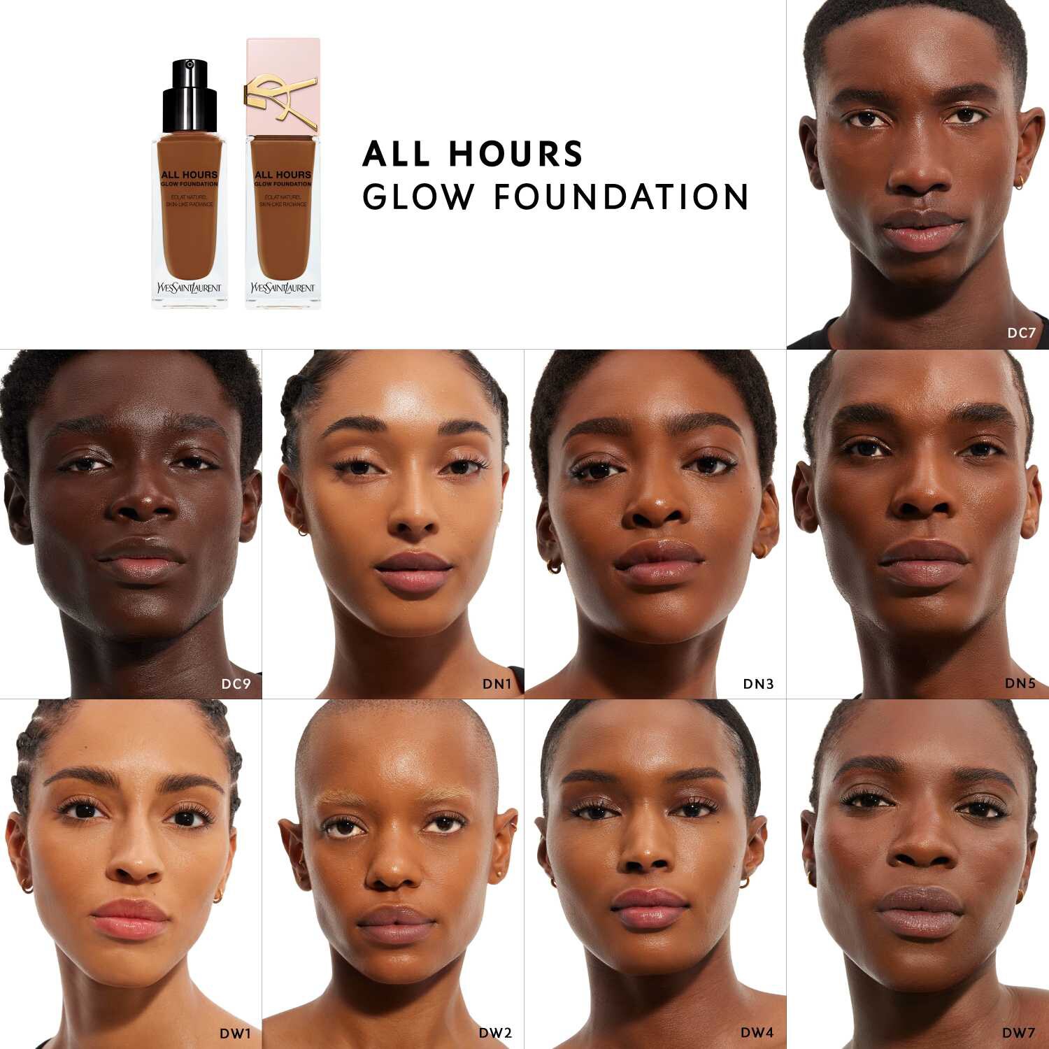 Тональная основа All Hours Glow Foundation Yves Saint Laurent, LN6 (25 ml) — фото 4