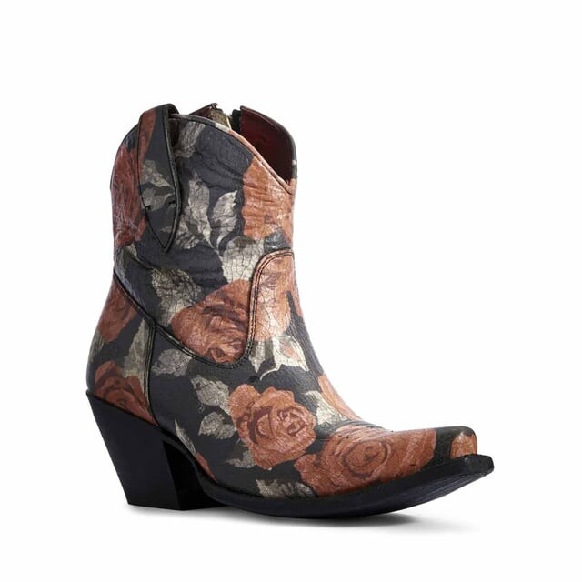 Женские сапоги Ariat винтажные с принтом, розовый