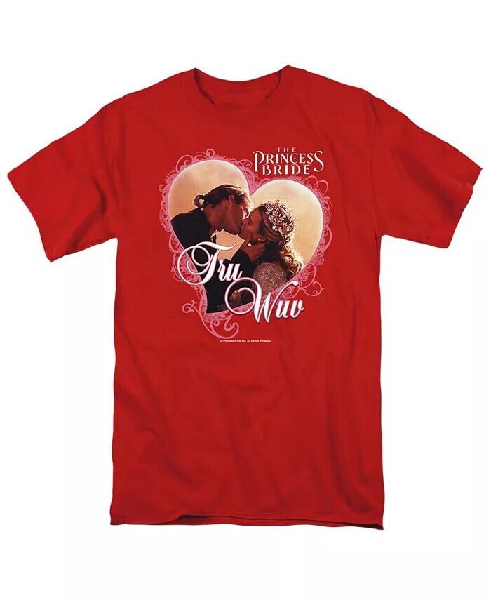 

Мужская футболка Tru Wuv с коротким рукавом для взрослых Princess Bride, красный