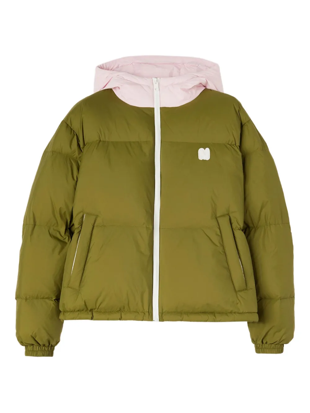

Стеганая куртка с логотипом Msgm, зеленый