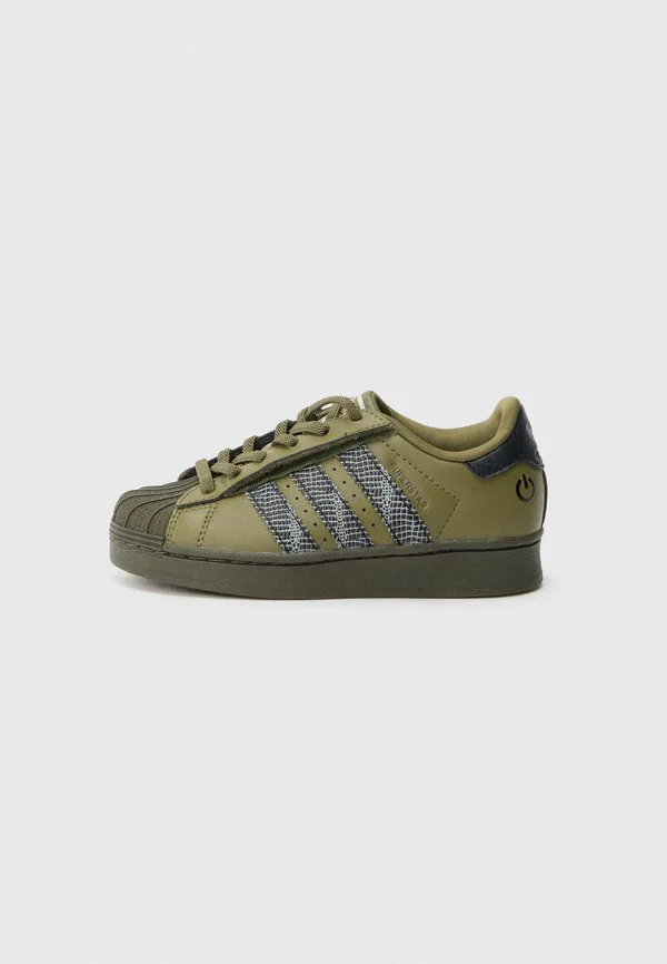 Унисекс кроссовки superstar со светодиодной подсветкой Adidas Originals, Focus Olive/Core Black/Shadow Olive