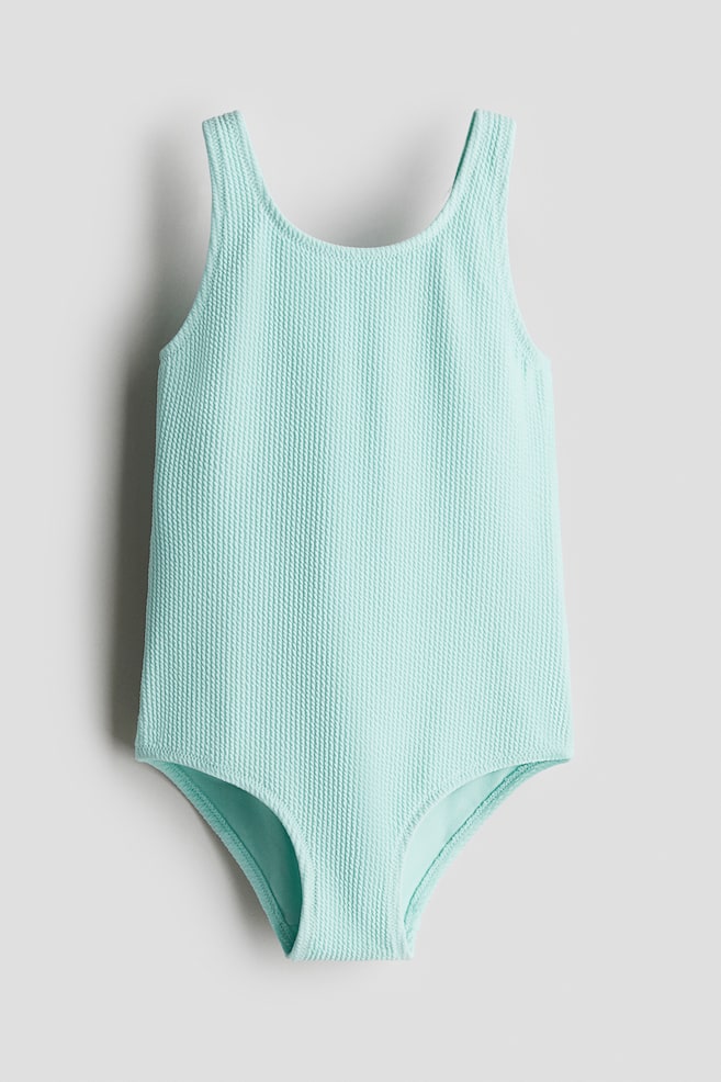 

Купальник со структурой H&M, бирюзовый