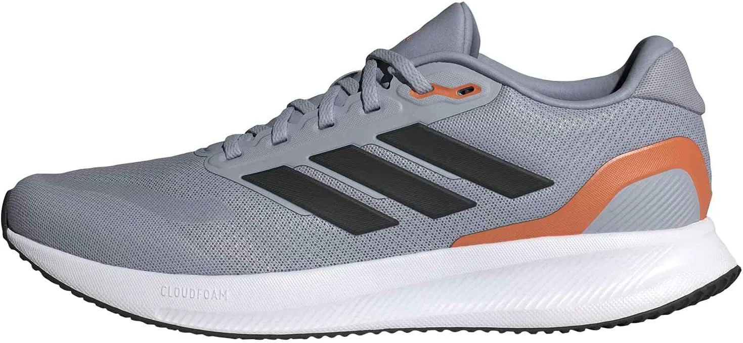 Мужские беговые кроссовки Adidas Runfalcon 5, Halo Silver Core Black Dusky Orange