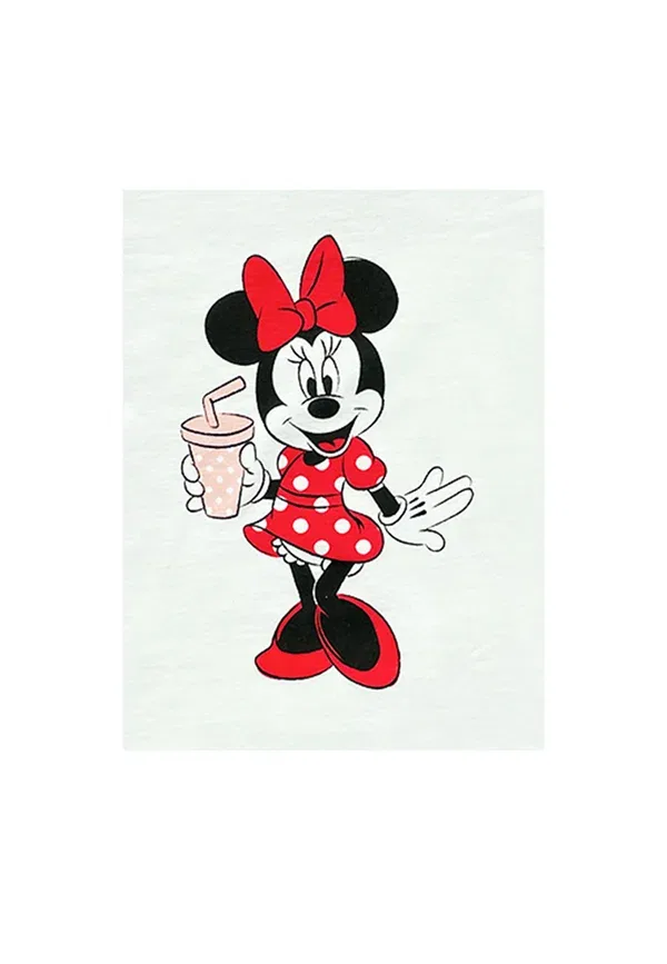 Футболка Disney minnie mouse print t-shirt Mickey & Minnie, белый — фото 3