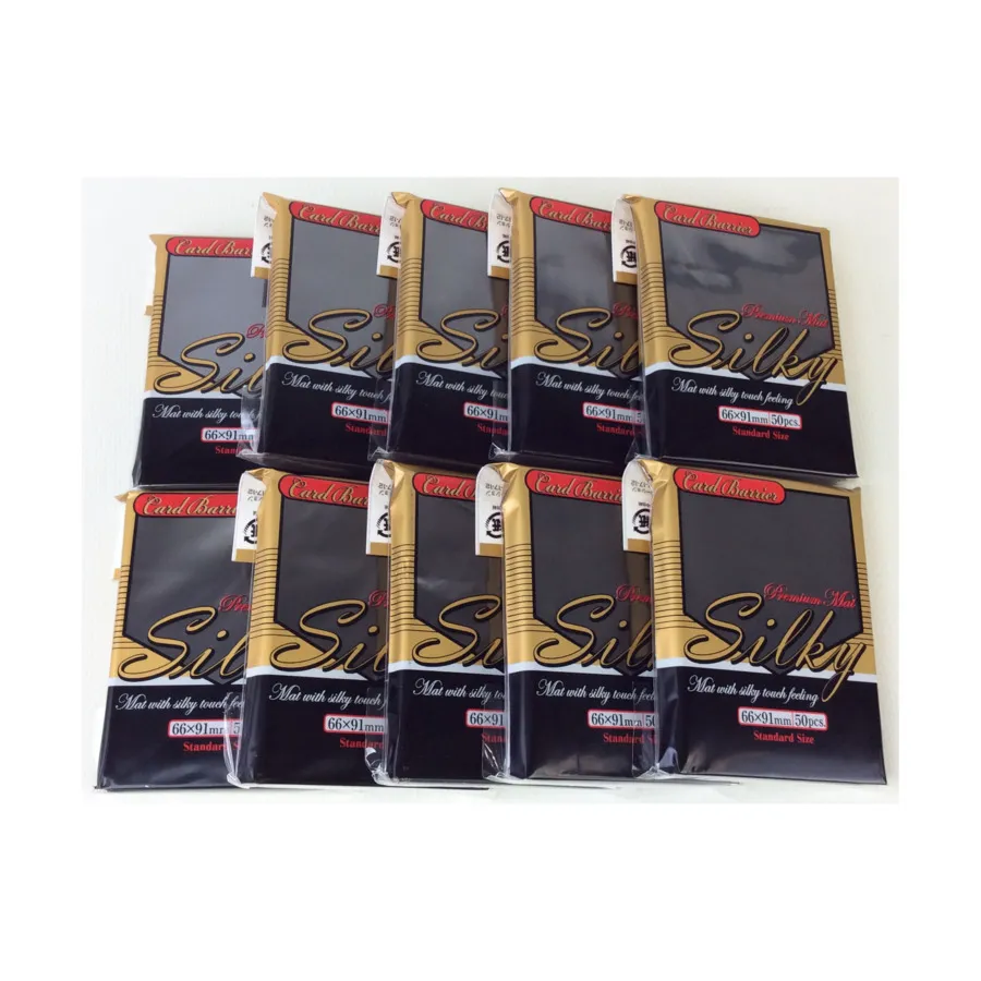 

Шелковистый матовый черный (10 упаковок по 50 шт.), Silky Mat (KMC Card Supply)