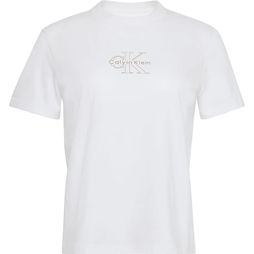 

Футболка с коротким рукавом Calvin Klein Jeans Classic Foil Monologo, белый