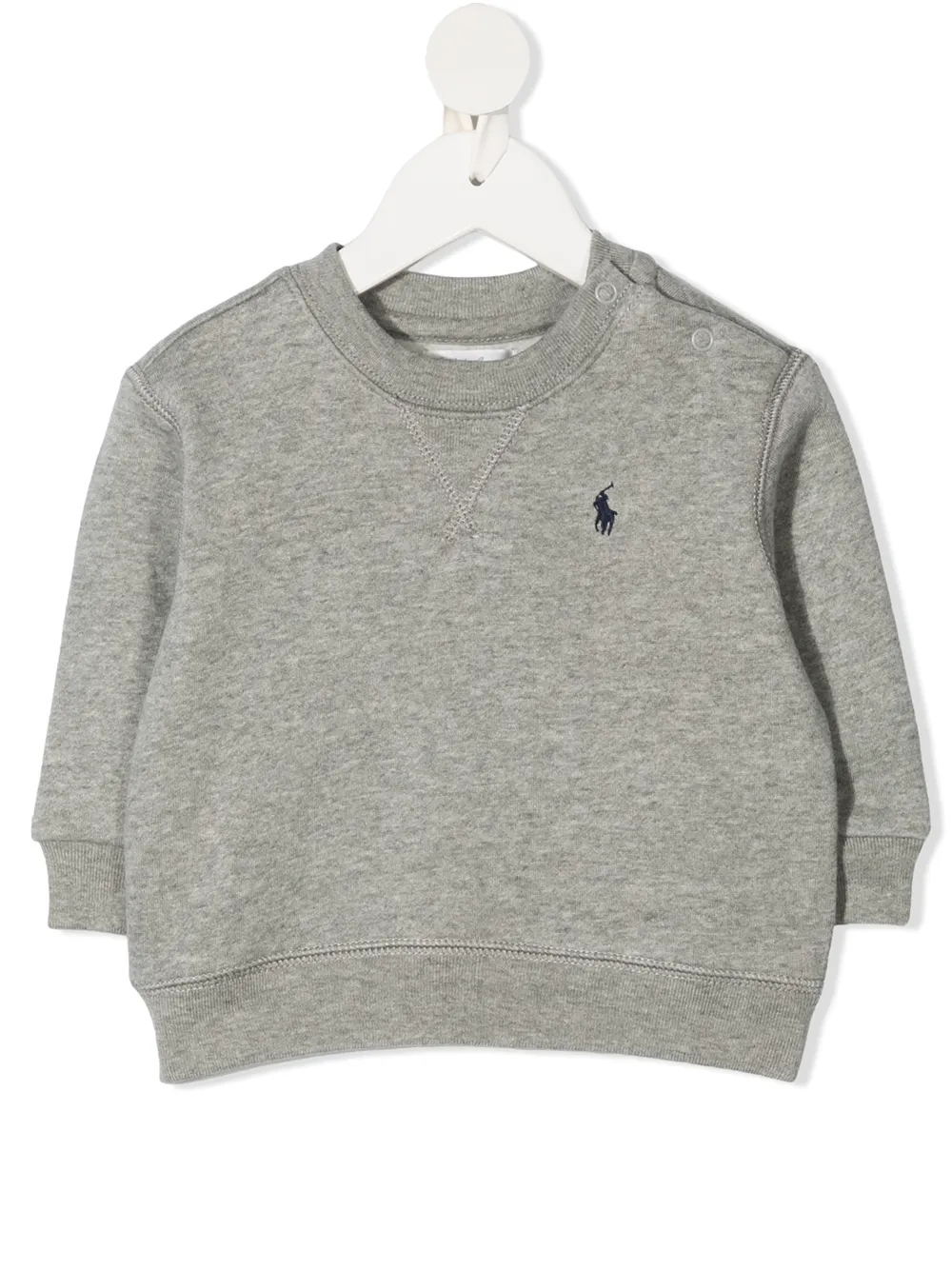 

Толстовка с круглым вырезом и вышитым логотипом POLO RALPH LAUREN KIDS, серый