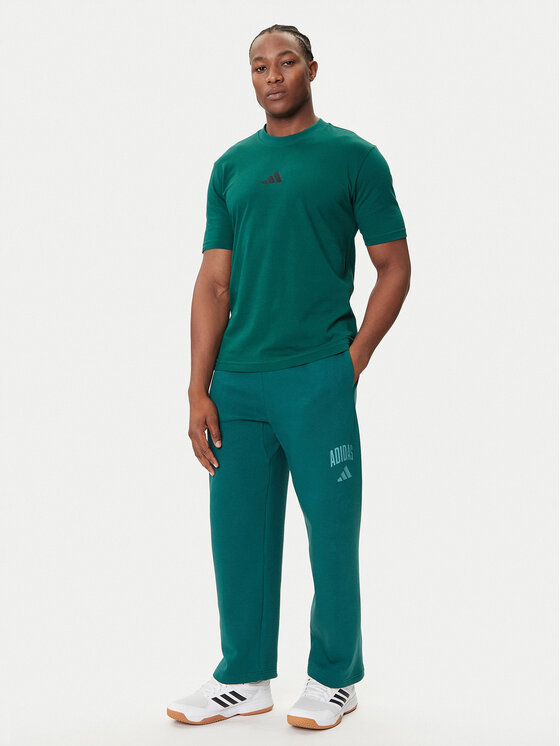 Футболка regular fit Essentials Small Logo JF1096 Adidas, зелёный — фото 2