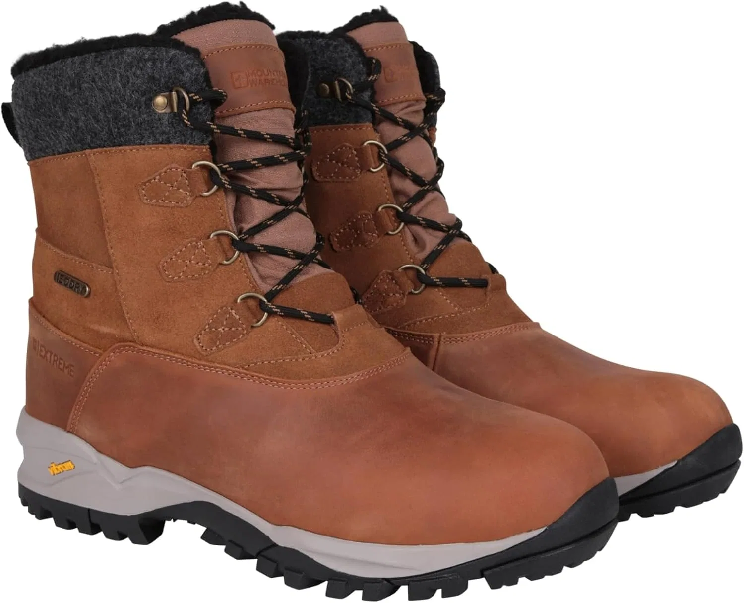 Мужские водонепроницаемые термоботинки Mountain Warehouse Tallin Extreme от Vibram, коричневый