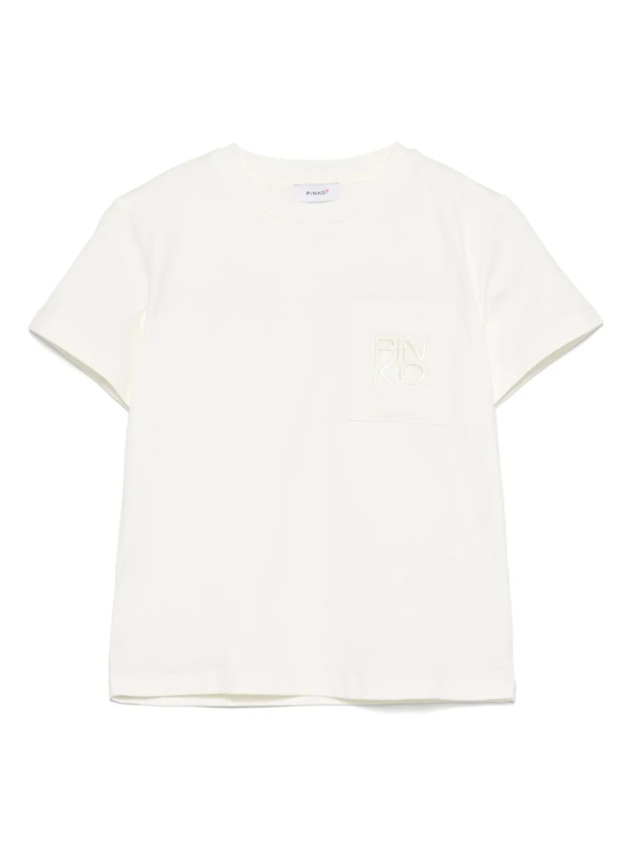 

Футболка с вышитым логотипом Pinko Kids, нейтральный