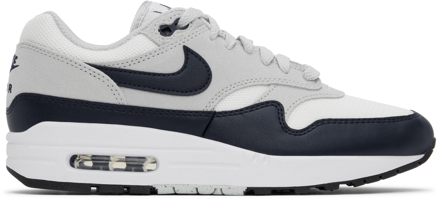 

Кроссовки Air Max 1 Essential серо-синего цвета Nike, Синий, Кроссовки Air Max 1 Essential серо-синего цвета Nike