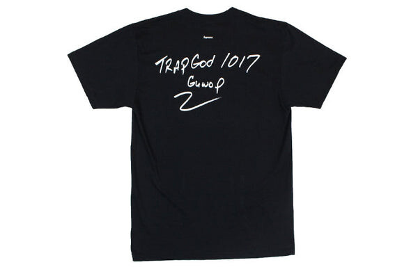 Футболка fw16 gucci mane tee black character printing short sleeve Supreme, черный — фото 2