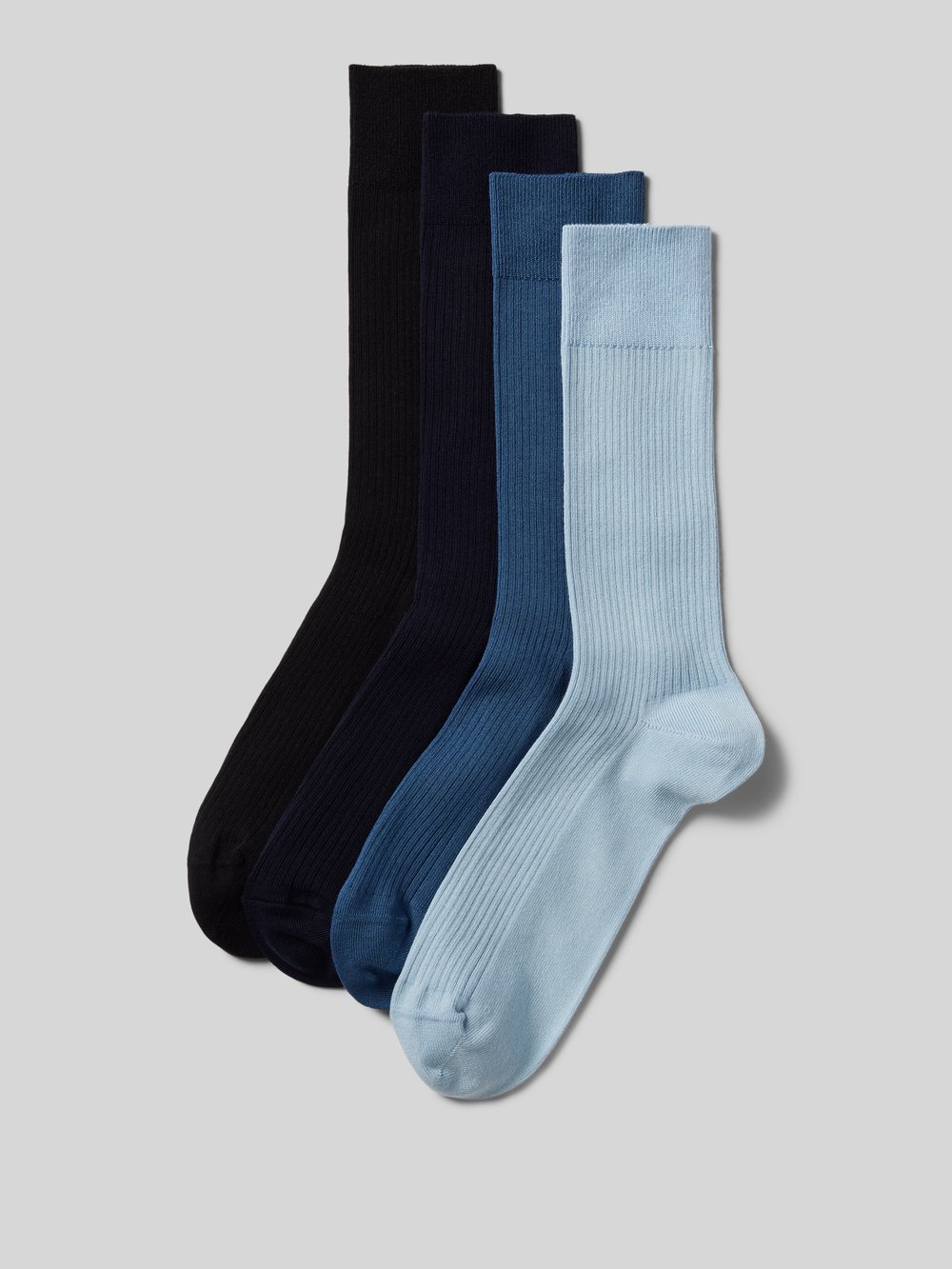 

Носки в мелкий рубчик в упаковке по 4 шт DillySocks, синий
