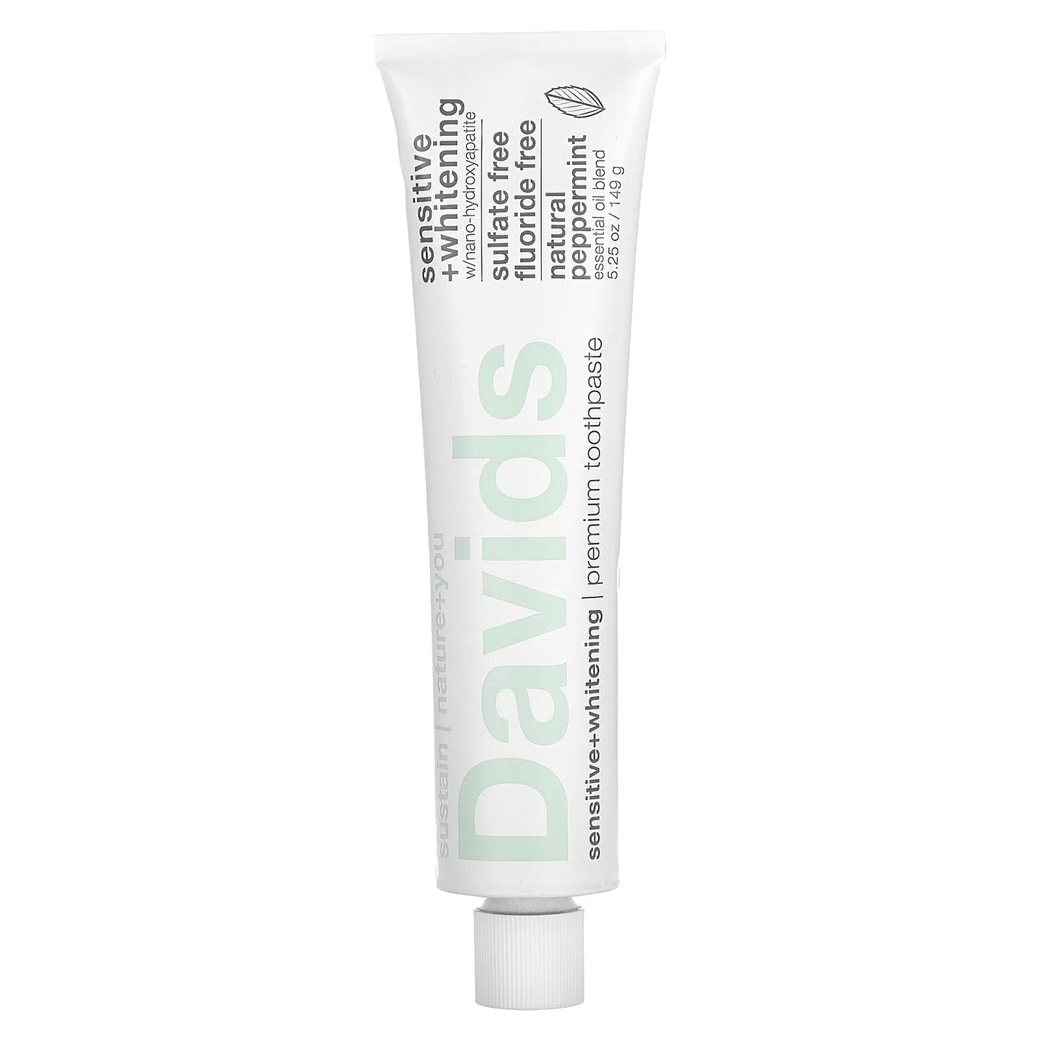 

Зубная паста отбеливающая Davids Natural Toothpaste Sensitive натуральная мята