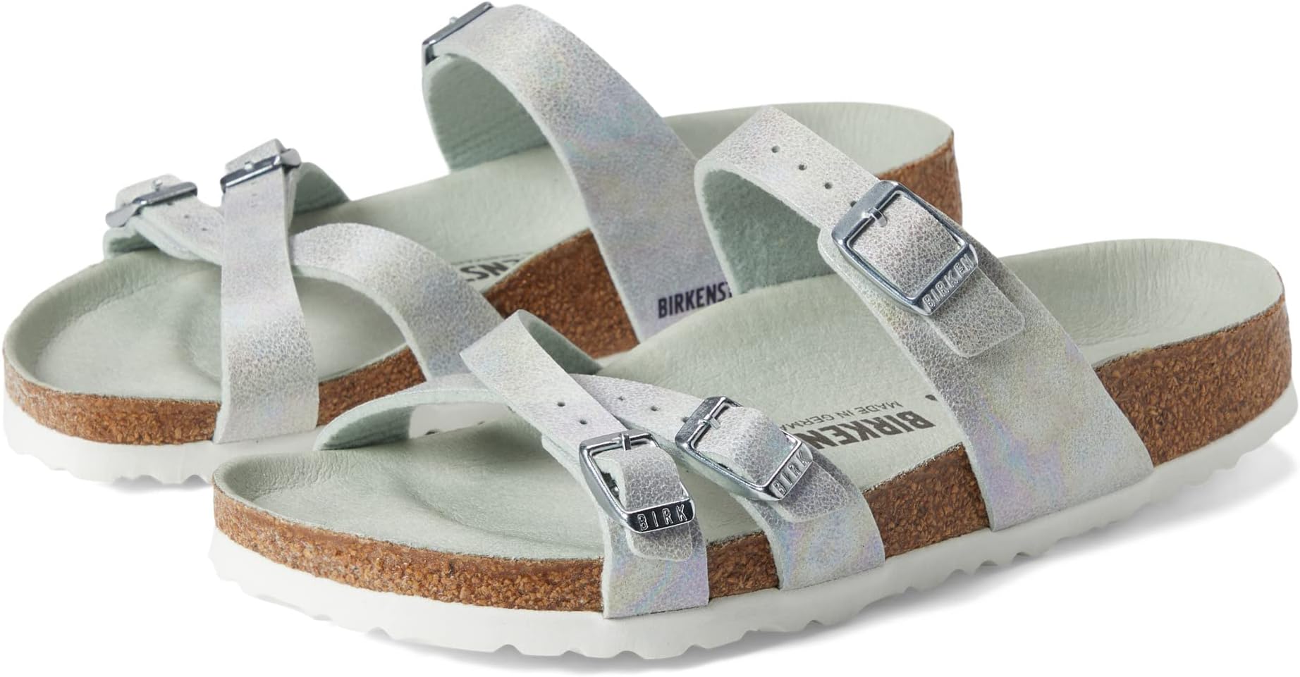 

Сандалии Birkenstock Franca Iridescent, цвет Iridescent Matcha Microfiber