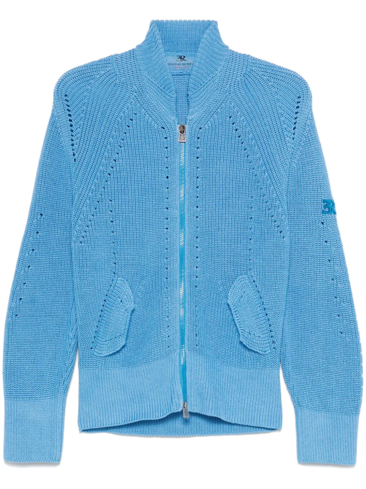 

Ermanno Scervino кардиган с вышитым логотипом, синий
