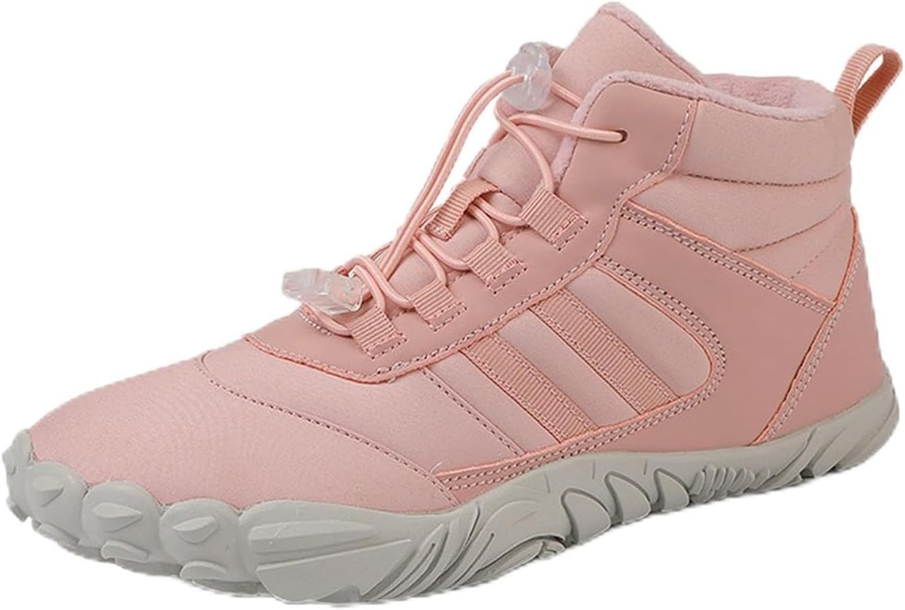 

Ботинки для женщин и мужчин, зимние ботинки для женщин с широкой носочной частью, противоскользящие ботинки Generic, розовый