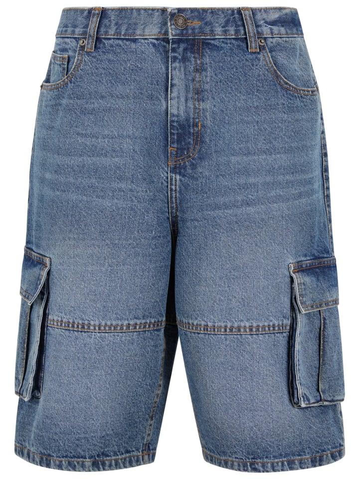 

Тканевые шорты Urban Classics, цвет mid deep blue washed
