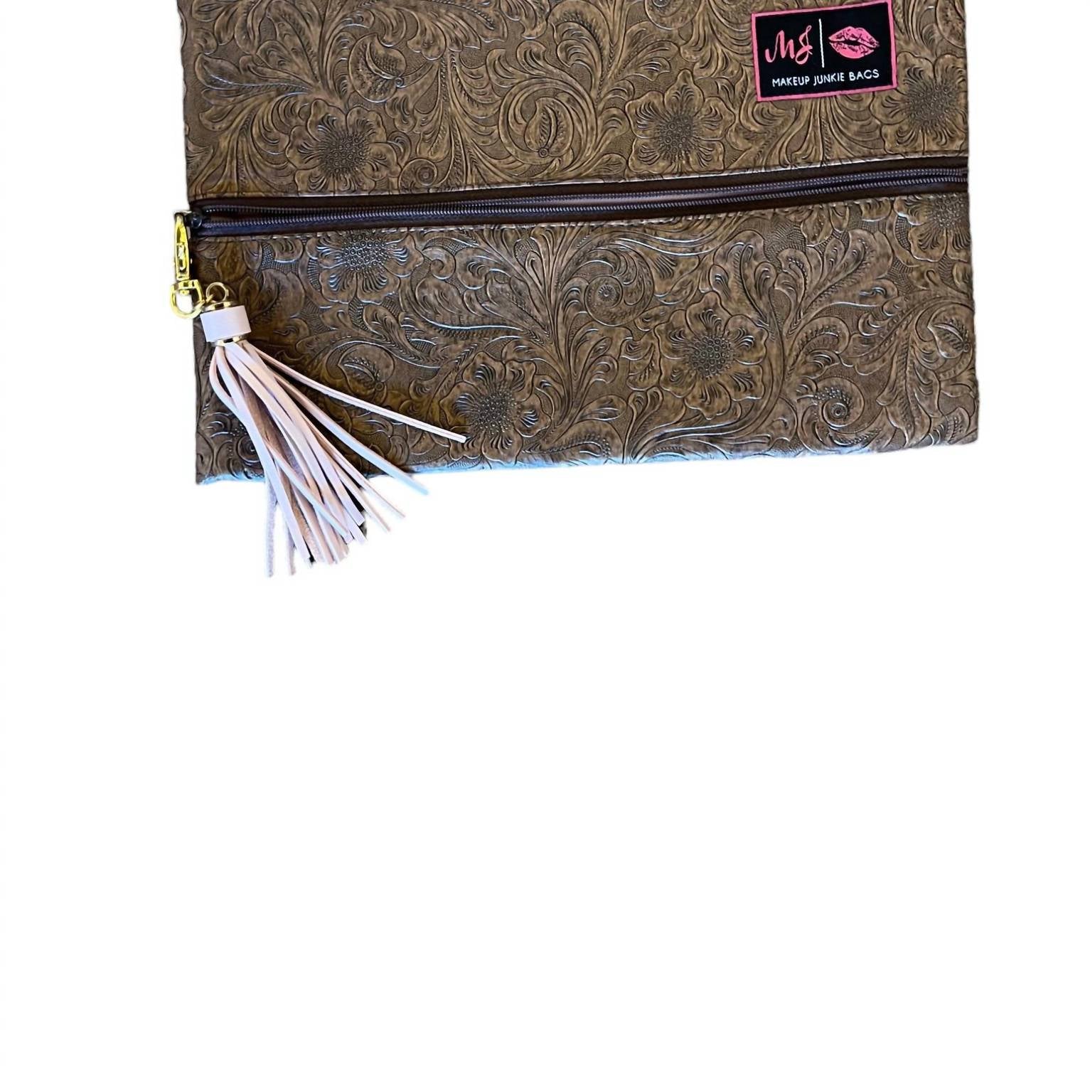 

Женская косметичка коричневого цвета Makeup Junkie Bags