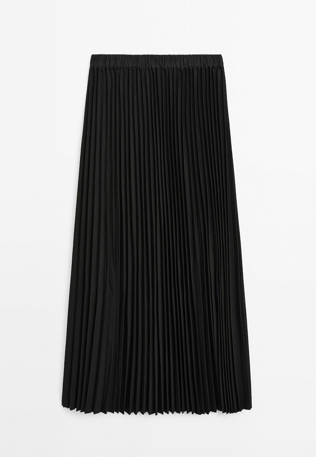 

Юбка макси FLOWING Massimo Dutti, черный