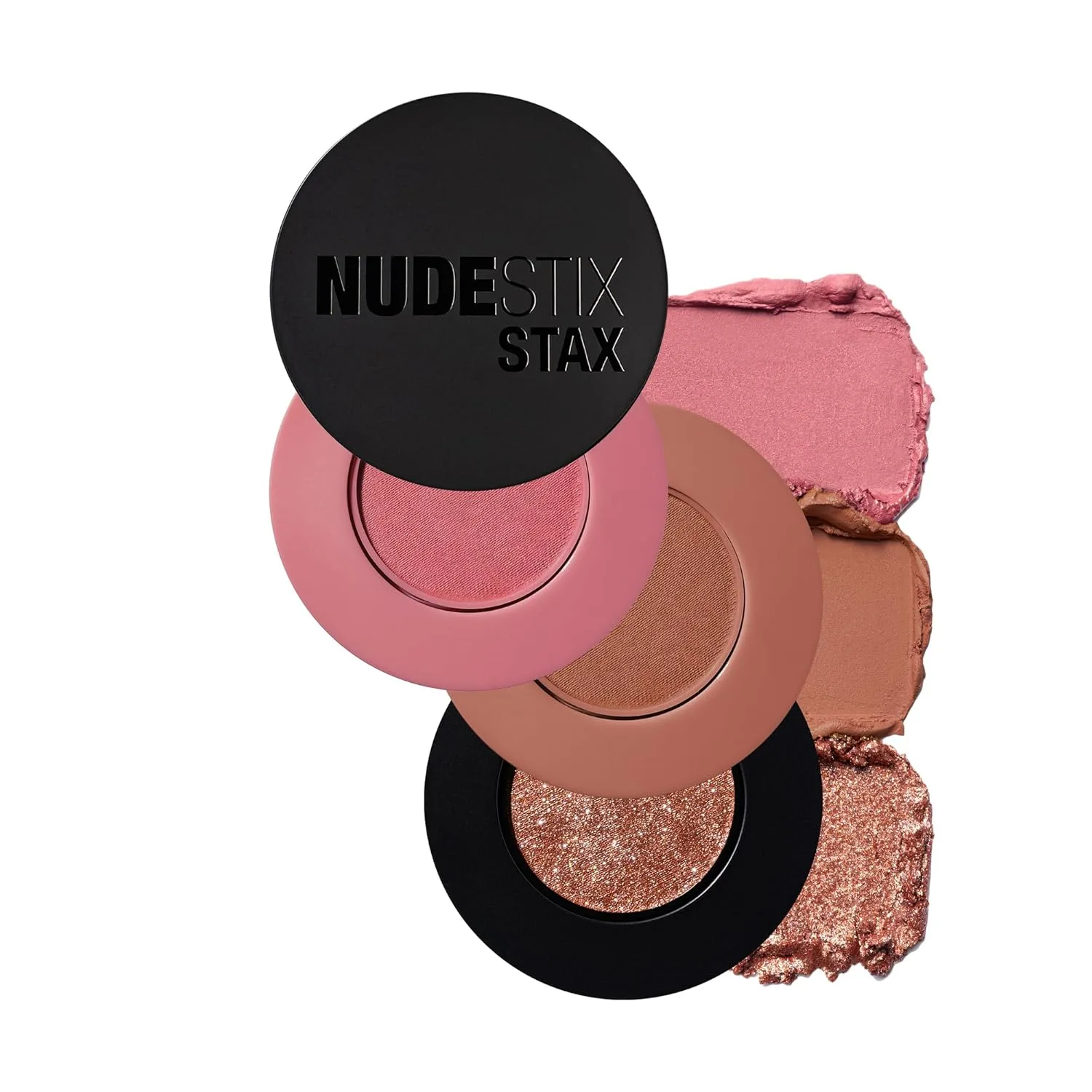 Кремовые румяна Nudestix STAX All Over Color Blush Balm - многофункциональные кремовые румяна для щек, глаз и губ с мягким матовым финишем., Love & Roses, Sunkissed, Bossbabe — фото 2
