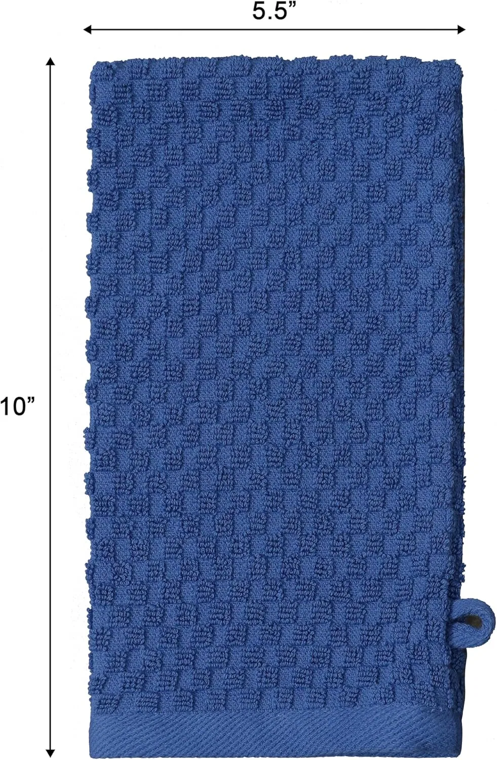 Набор варежек для душа COTTON CRAFT, 6 шт, 25.4x14 см, синий — фото 3