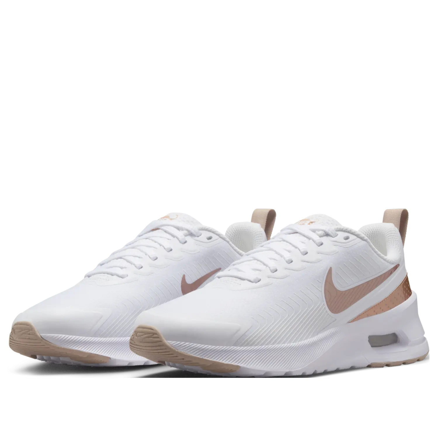 Кроссовки (WMNS) Nike Air Max Nuaxis 'White Sand Metallic Red Bronze' — фото 4