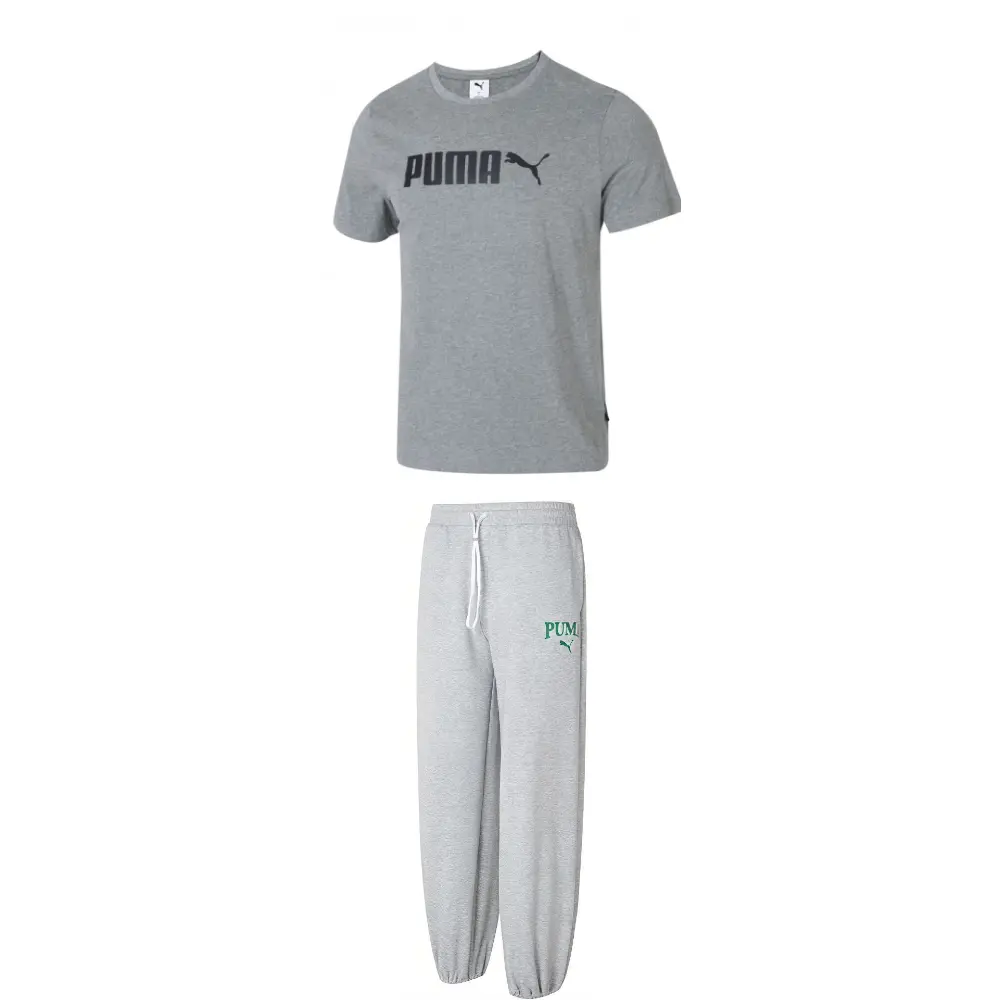 

PUMA Спортивный костюм мужской серый топ+серые брюки
