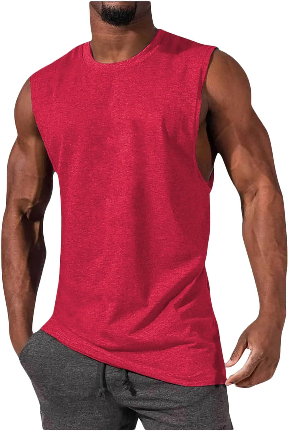 

Мужской топ без рукавов, быстросохнущий для фитнеса